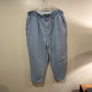 Paperbag waist jeans Size 3X SHEIN